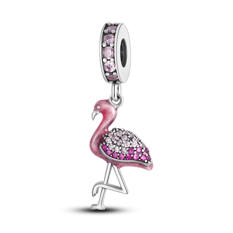 Berloque Pendente Elegante Flamingo